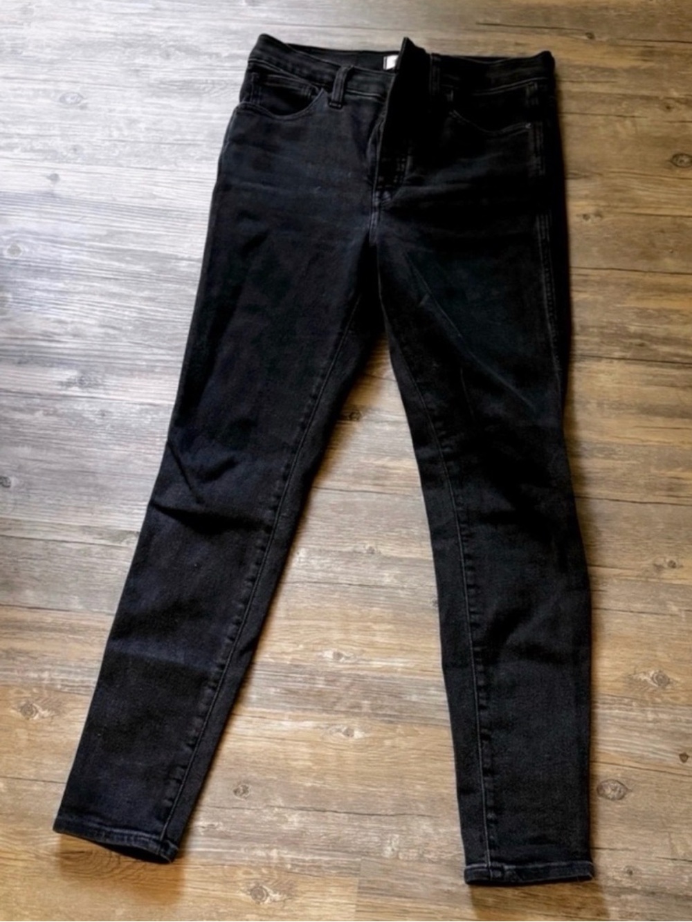 Madewell 10” High Rise Black Skinny Leg Jeans Size 29